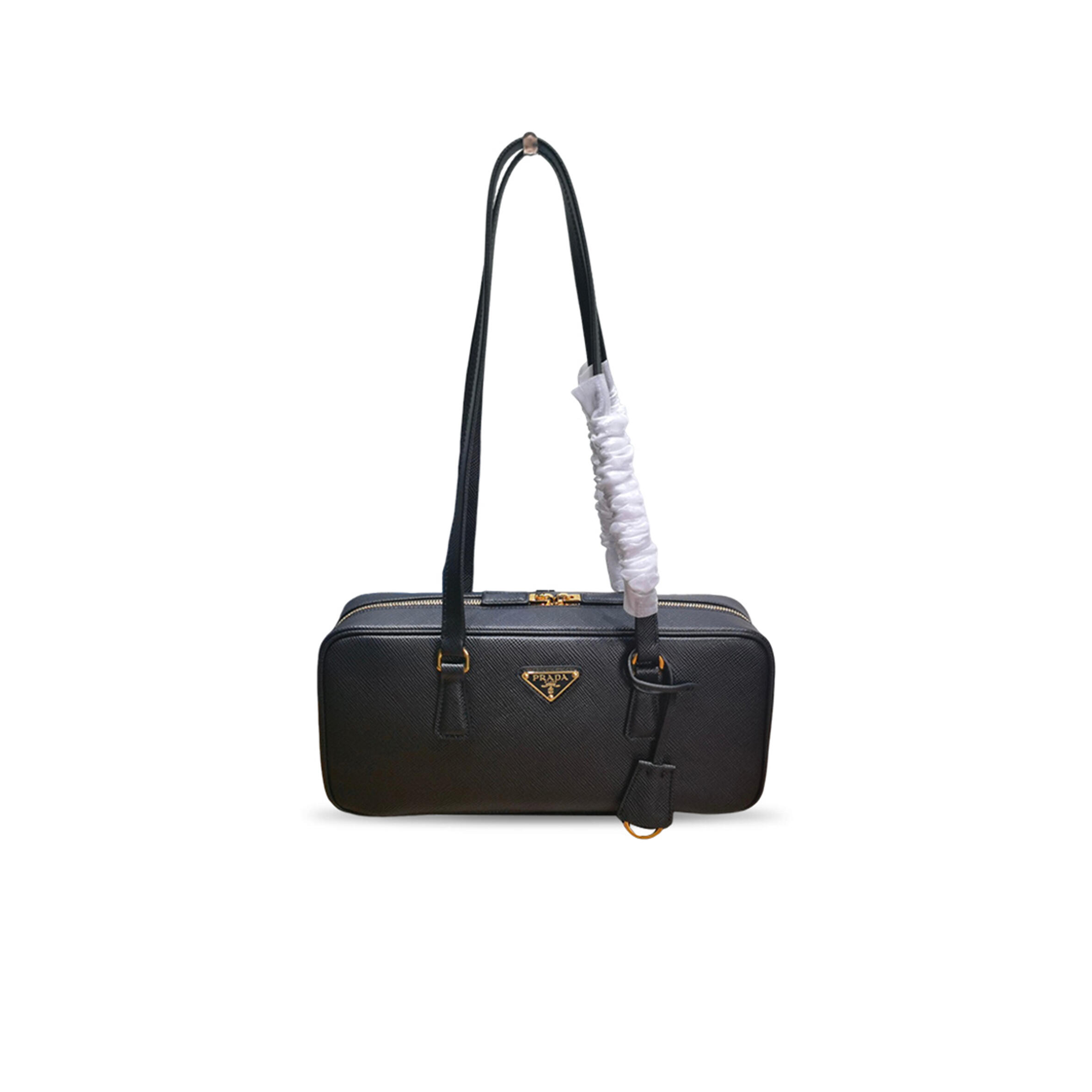 PRADA MEDIUM SAFFIANO LEATHER TOP-HANDLE BAG 1BB116 (30*14*8.5cm)